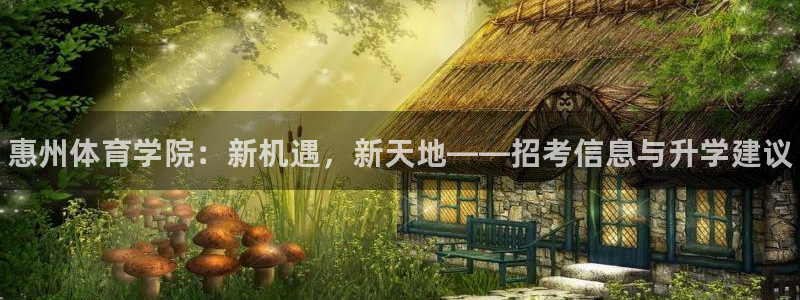 凯发官网下载招商电话地址是多少：惠州体育学院：新机遇